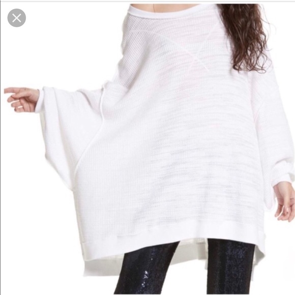 We The Free Sweaters - We The Free White Oversized Thermal